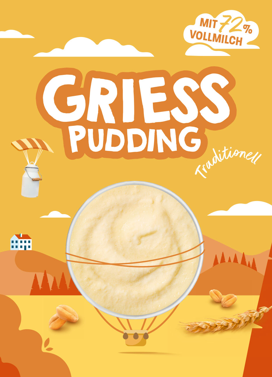 Packaging Design Grandiso Griess Pudding